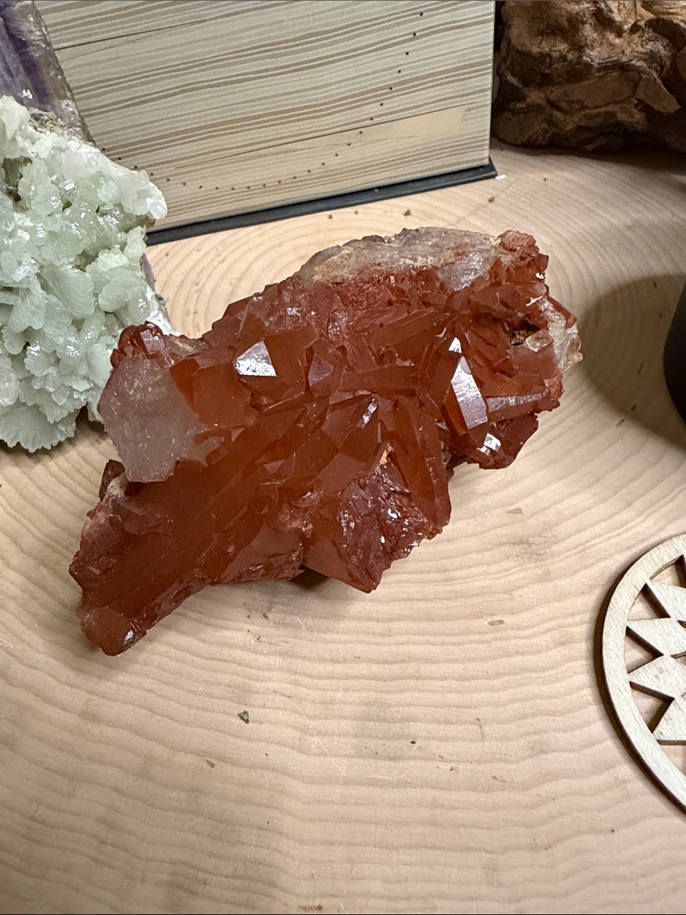 Hematite included quartz from Morocco